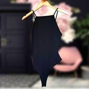 Ribbed Square Neck Bodysuit